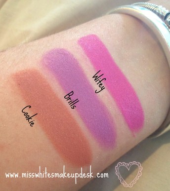 Colourpop swatches Wifey Brills Cookie