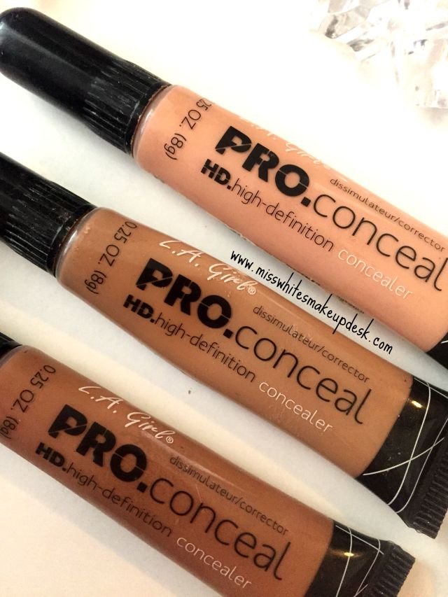 LA Girl Pro Conceal HD Classic Ivory Almond Medium Beige Swatches