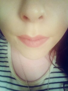 Mac Toledo Oxblood swatch on lips