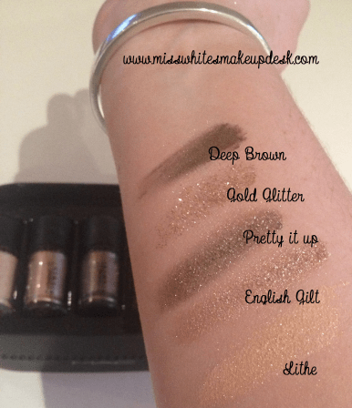 MAC Objects of Affection Beige Pigments swatches
