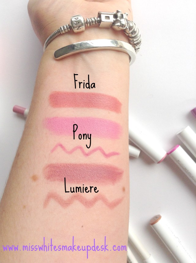 Colourpop review haul swatches lippie stix frida pony lumiere