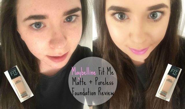 Before After Maybelline Fit Me Matte + Poreless Foundation Review