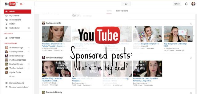 Youtube sponsored video money zoella pointless blog alfie shaaanxo