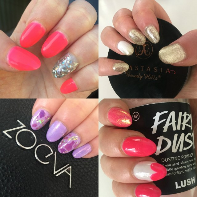 Acrylic Gel Nail Art Bright Glitter