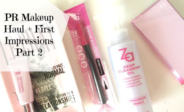 ZA Cosmetics Deep Cleansing Oil Liquid Eyeliner Perfect Fit Concealer Airy Powder